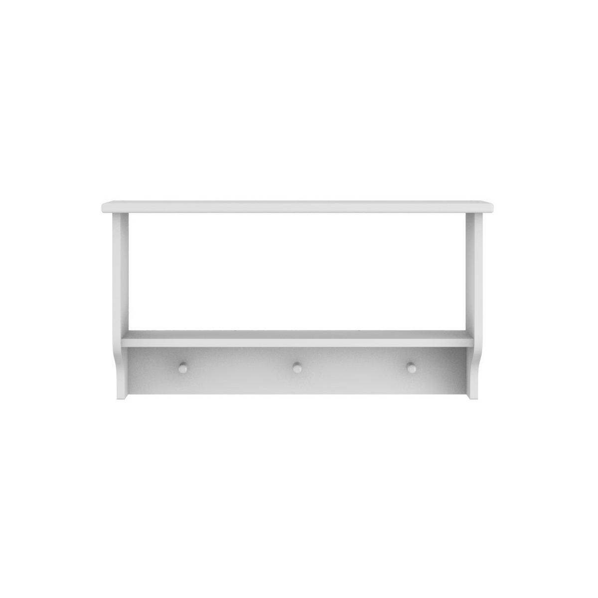 WANDREGAL Ines - Weiß, Holzwerkstoff (77/40/23cm) - RAUMHIRSCH FURNITURE