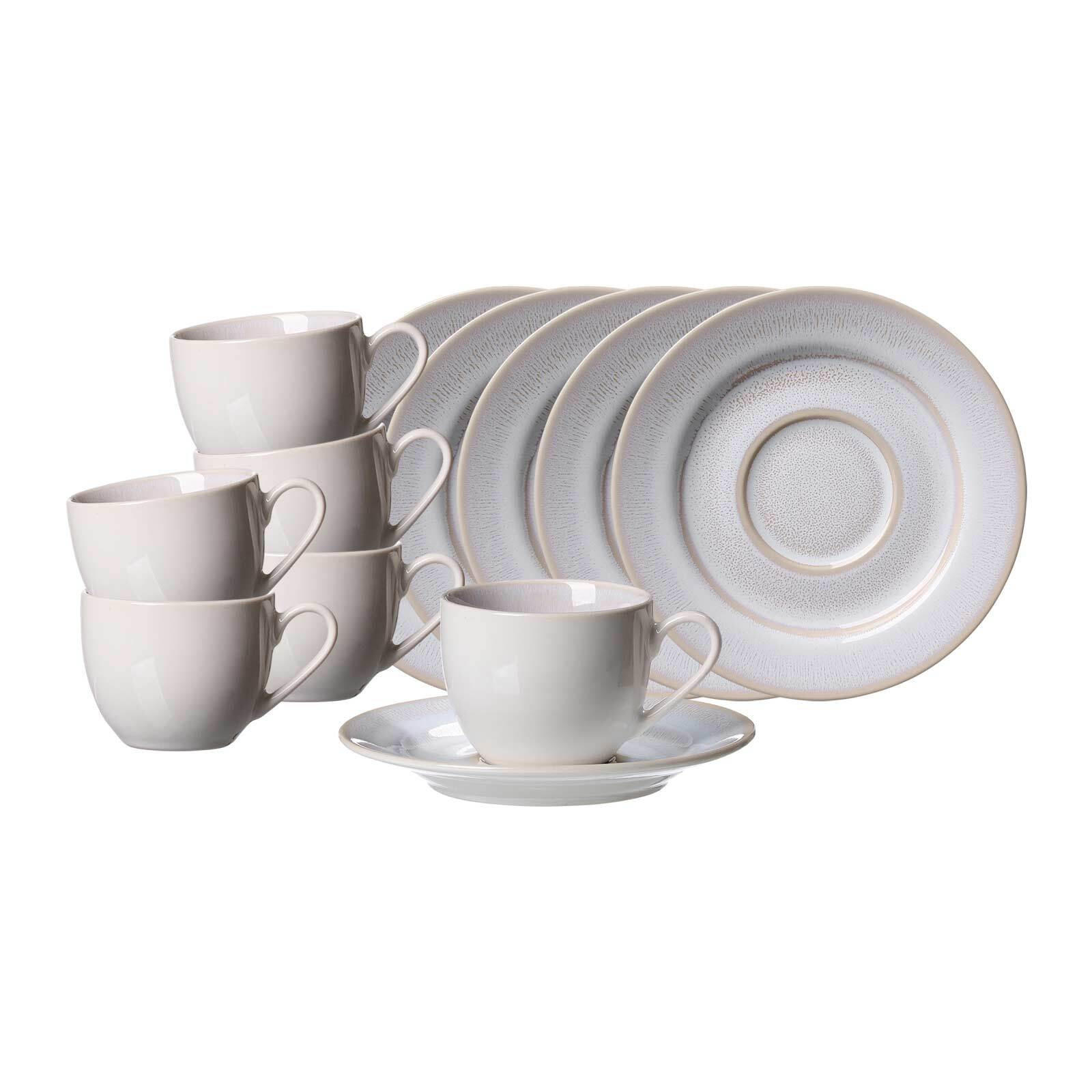 ESPRESSOTASSEN MIT UNTERTASSEN Laredo beige 90 ml 6er Set - Beige, Keramik (0.09L) - Ritzenhoff Breker