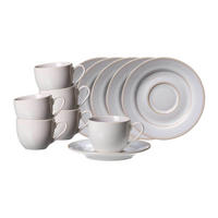 ESPRESSOTASSEN MIT UNTERTASSEN Laredo beige 90 ml 6er Set - Beige, Keramik (0.09L) - Ritzenhoff Breker