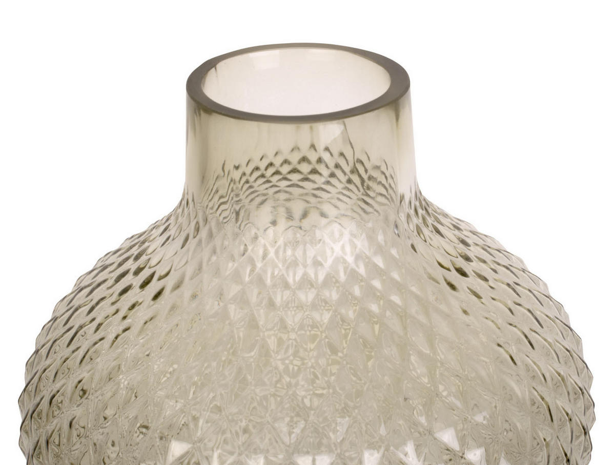 VASE Delight 18/18/20 cm - Grün, Glas (18/20cm) - Present Time