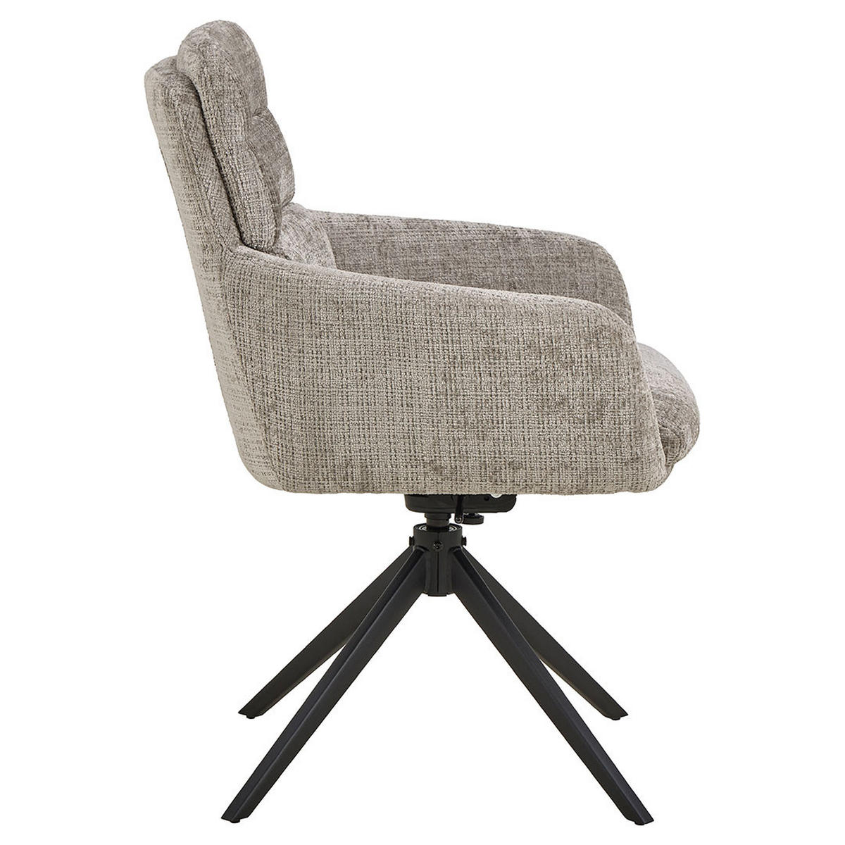 ESSZIMMERSTUHL, Roger, Grau, Stoff, 62 x 67 x 90 cm - Grau, Textil/Metall (62/90/67cm) - ebuy24