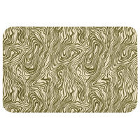 KOPALNIŠKA PREPROGA Črte 80x50 cm - temno zelena, umetna masa/tekstil (80/50cm) - OnlyWow