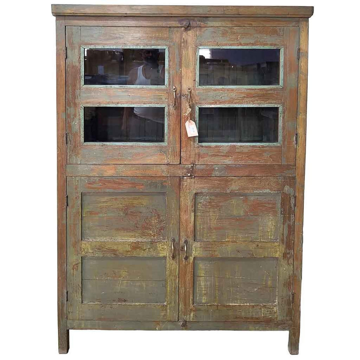 VITRINE aus Holz, braun, 102x56x155cm - Braun, Holz (102/155/56cm) - Wanderlust