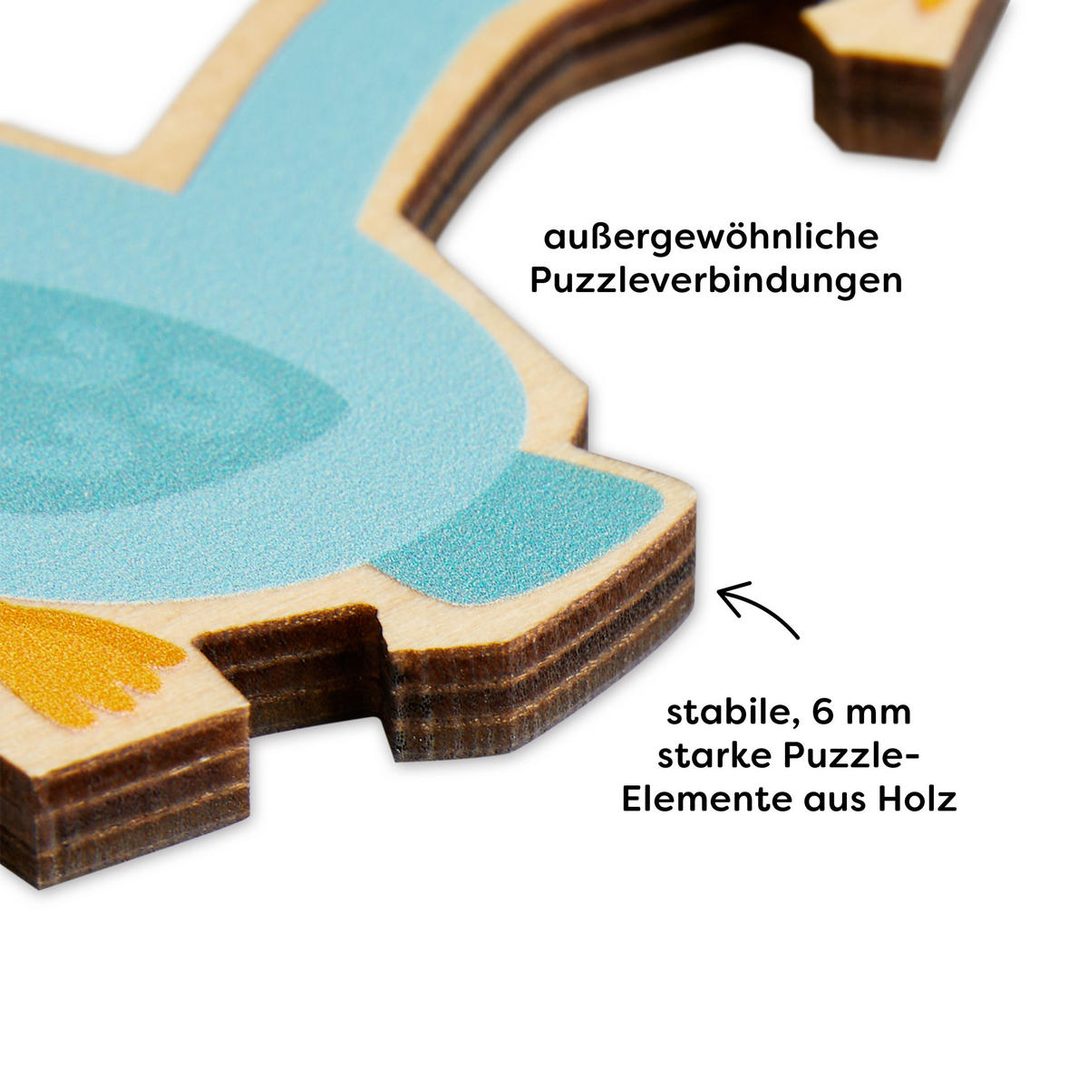 HOLZPUZZLE 2in1 Elefant, ab 3 Jahre - Multicolor, Naturmaterialien (15.5/5/23.5cm) - Haba