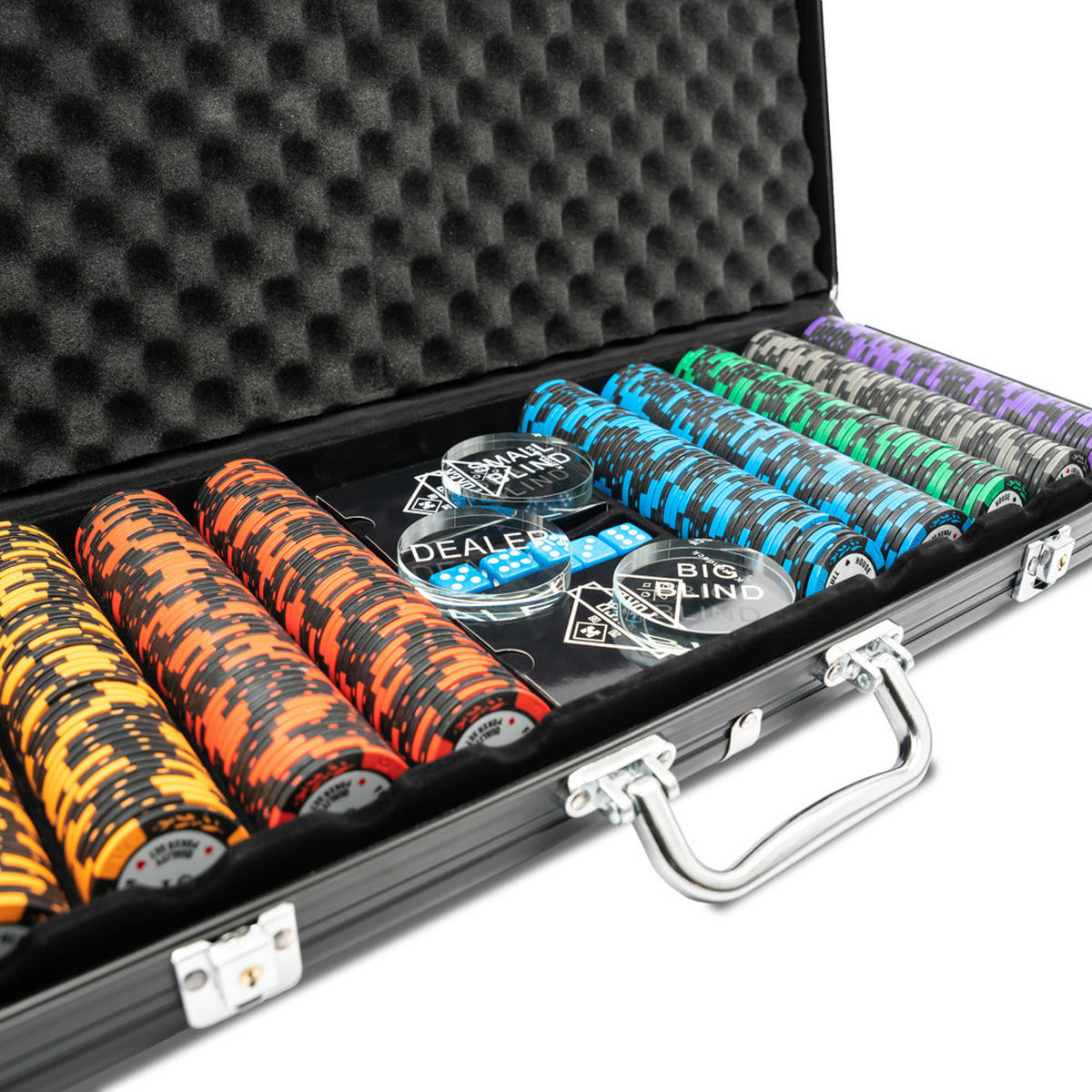 POKERSET CASINO - Schwarz, Holzwerkstoff (106/215cm) - Home Deluxe