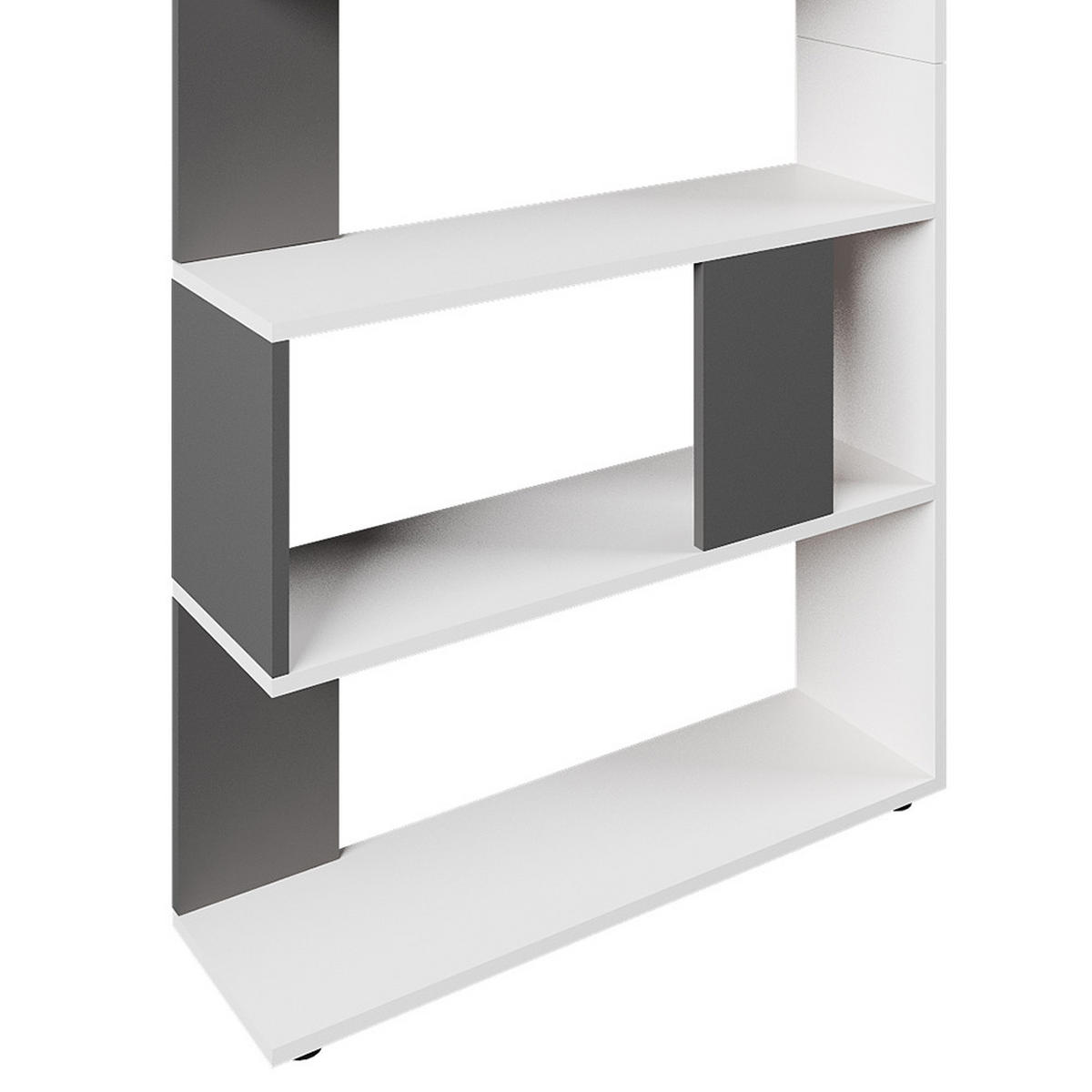 RAUMTEILER Anthrazit 80 x 162.6 cm - Anthrazit/Weiß, Holzwerkstoff (80/162.6/23.6cm) - Vicco