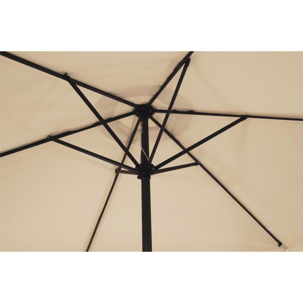 SONNENSCHIRM ZUM AUFKLAPPEN Gemini - Beige - 300/300/ cm - Beige, Metall (300/300cm) - Lesli Living