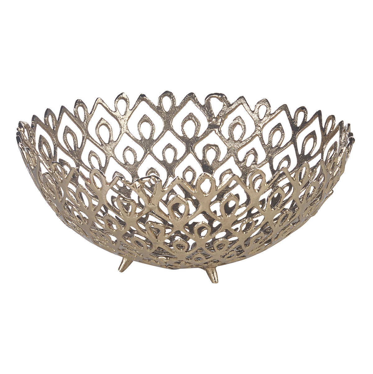 DEKOSCHALE Aluminium gold Grogol - Goldfarben, Metall (20cm) - Beliani