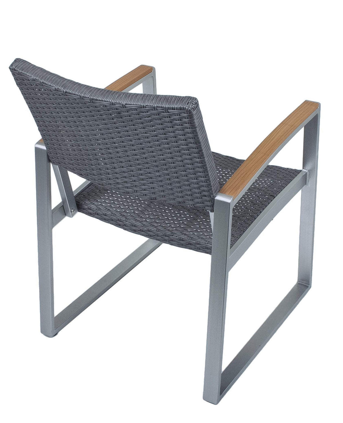 GARTEN-SITZGRUPPE Andy 5-teilig Kunststoffgeflecht - Hellbraun, Kunststoff - DELUKE