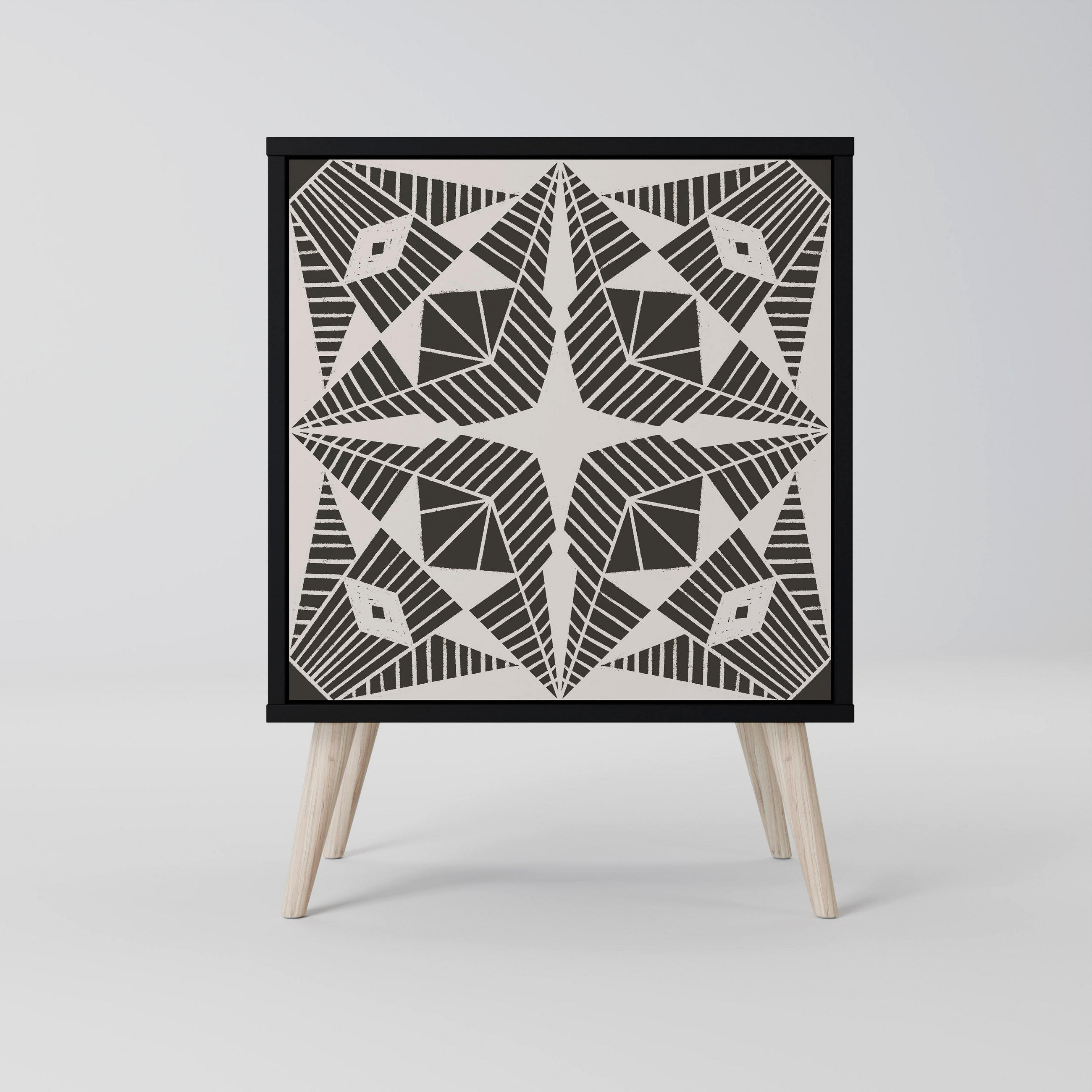 SpaceRebels Sideboard Schwarz 57.5x77.5x42 cm
