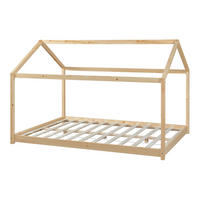 HAUSBETT Cerro - Naturfarben, Holz (140/200cm) - [en.casa]