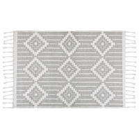 VINTAGE-OUTDOOR TEPPICH Tabiat 230/160 cm - Weiß, Kunststoff (160/230cm) - Beliani