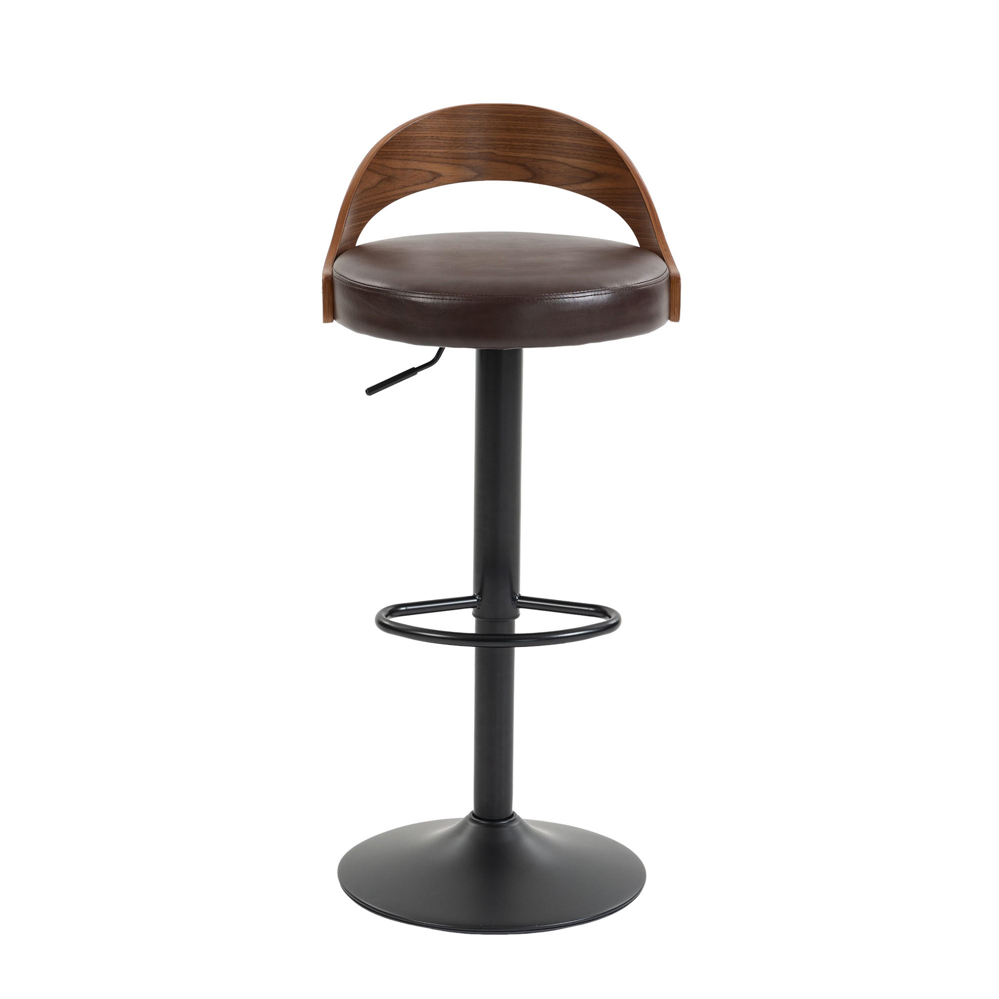 BARHOCKER DE-36283 2er-Set höhenverstellbar Braun - Braun, Metall (42/77/42.5cm) - ComfortXL