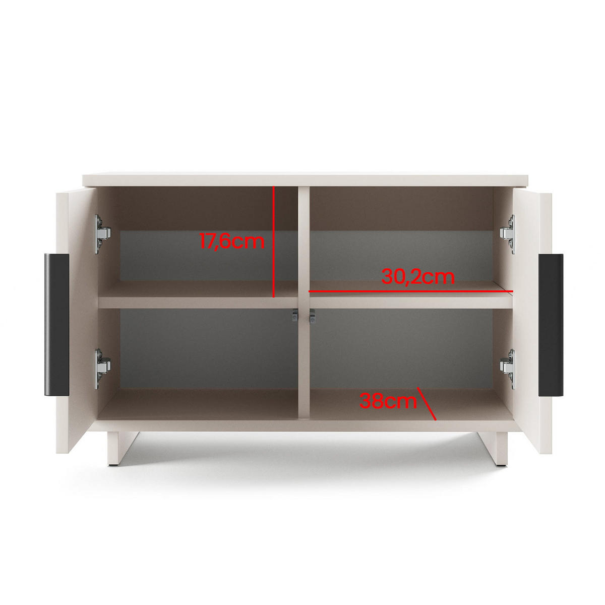 GARDEROBE NAPOLI 4 mit POLSTERPANEELEN GELB - Beige/Gelb, Holzwerkstoff (140/229/40cm) - Jerpax