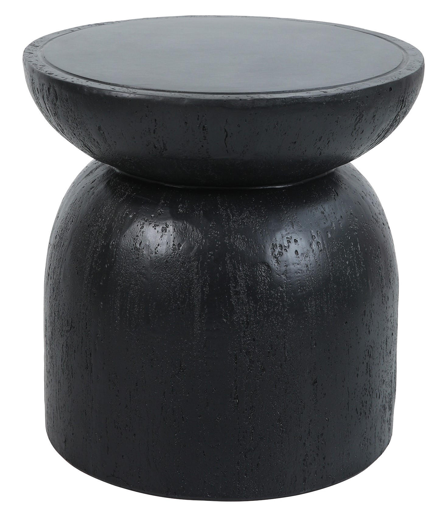 BEISTELLTISCH Rund Schwarz 45 x 45 x 52 cm - Schwarz, Metall (40/40/40.5cm) - Nordlys