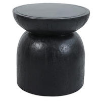 BEISTELLTISCH Rund Schwarz 45 x 45 x 52 cm - Schwarz, Metall (40/40/40.5cm) - Nordlys