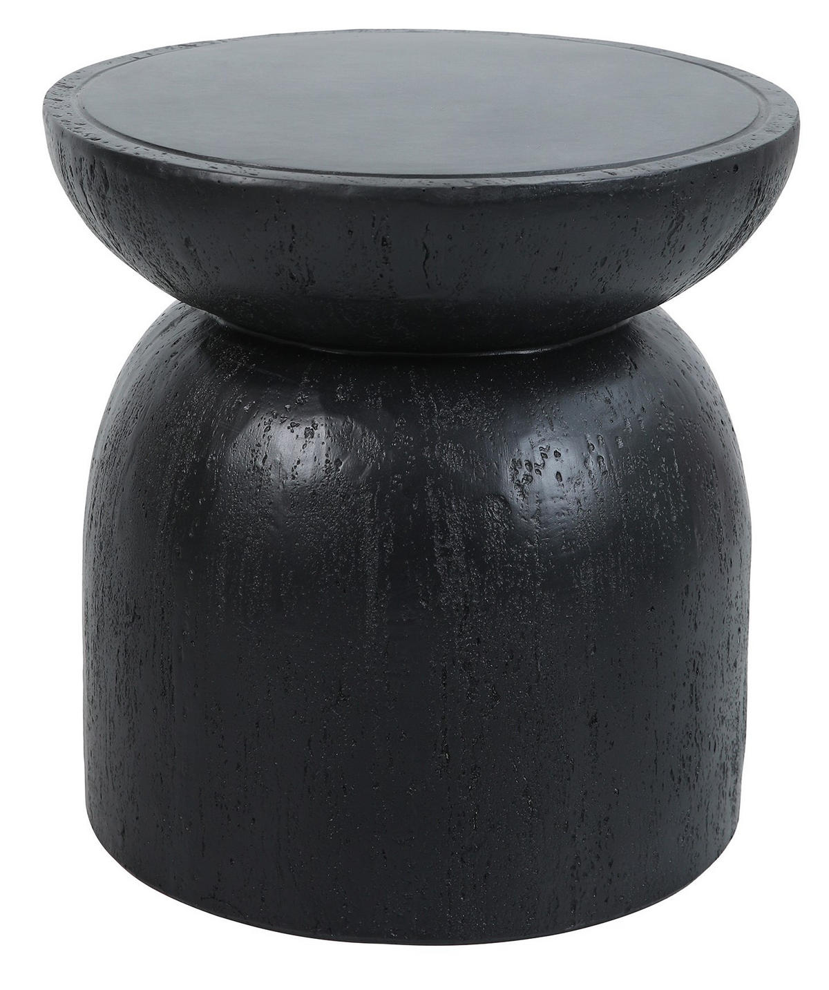 BEISTELLTISCH Rund Schwarz 45 x 45 x 52 cm - Schwarz, Metall (40/40/40.5cm) - Nordlys
