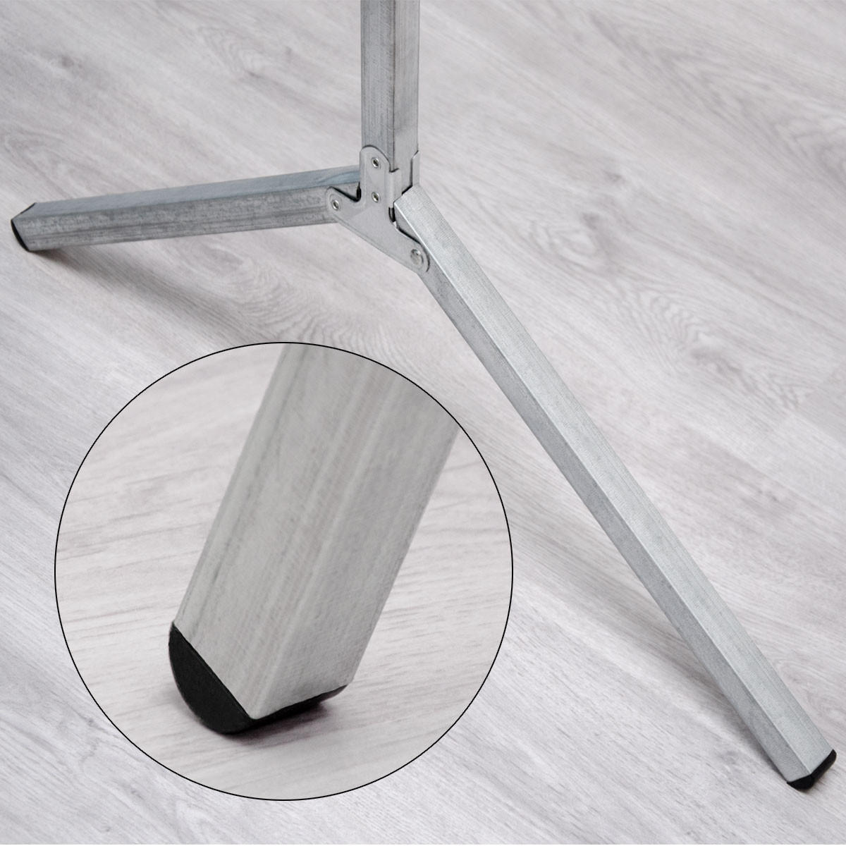 KLEIDERSTÄNDER mit 3 Aufhängestangen, 150/67/133 cm, Silber - Silberfarben, Metall (67/133/150cm) - eyepower
