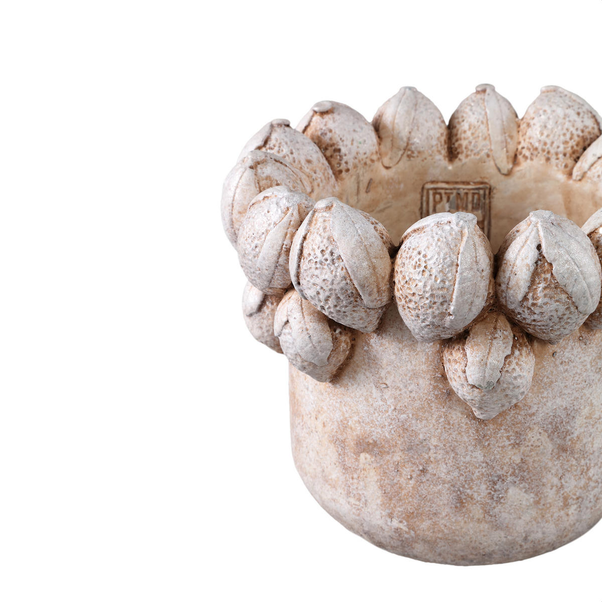 TOPF Latesha Beige 23/23/17cm - Beige, Stein (17cm) - PTMD Collection