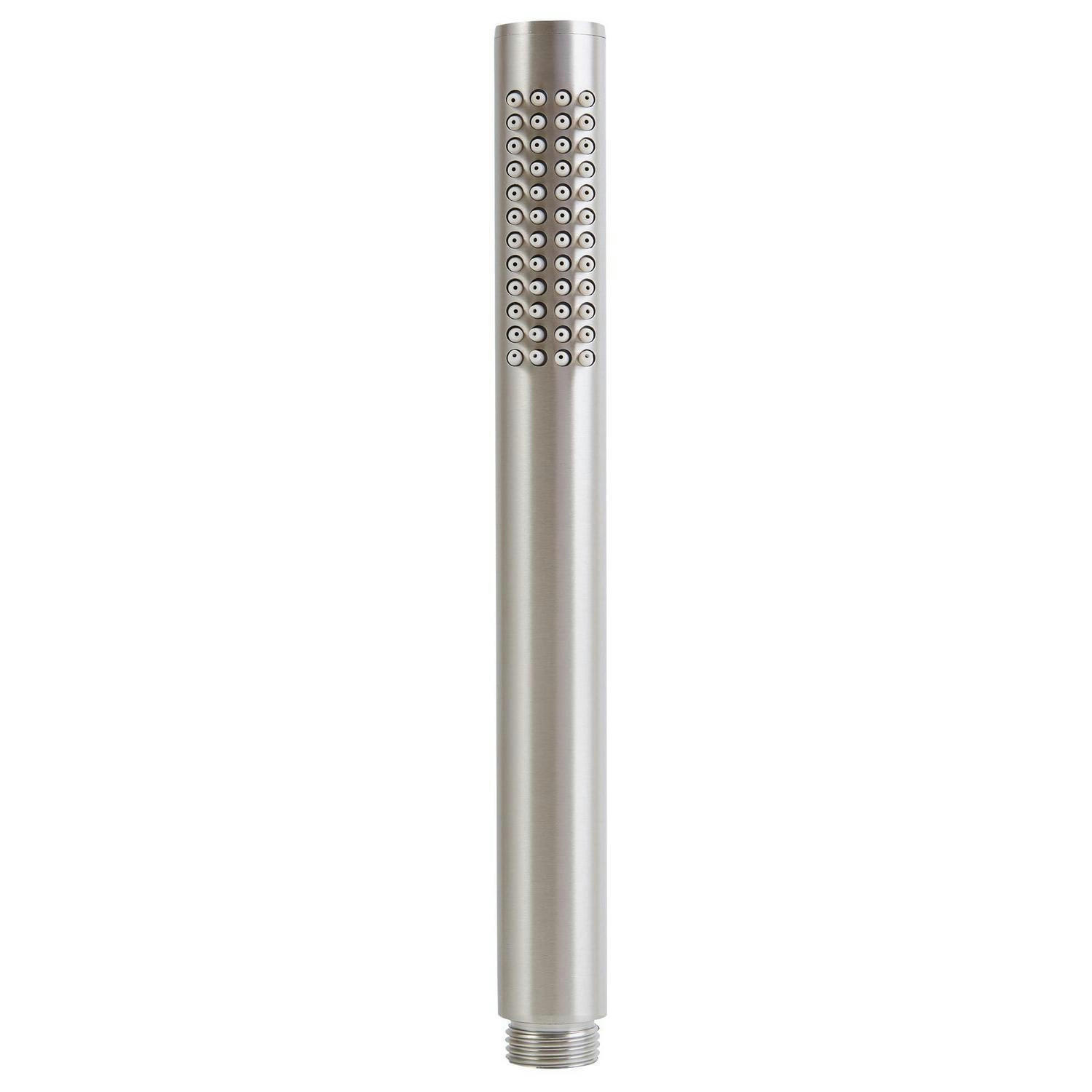 HANDBRAUSE Edelstahl gebürstet Wassersparend Hochdruck - Silberfarben, Metall (3/12.7/21cm)