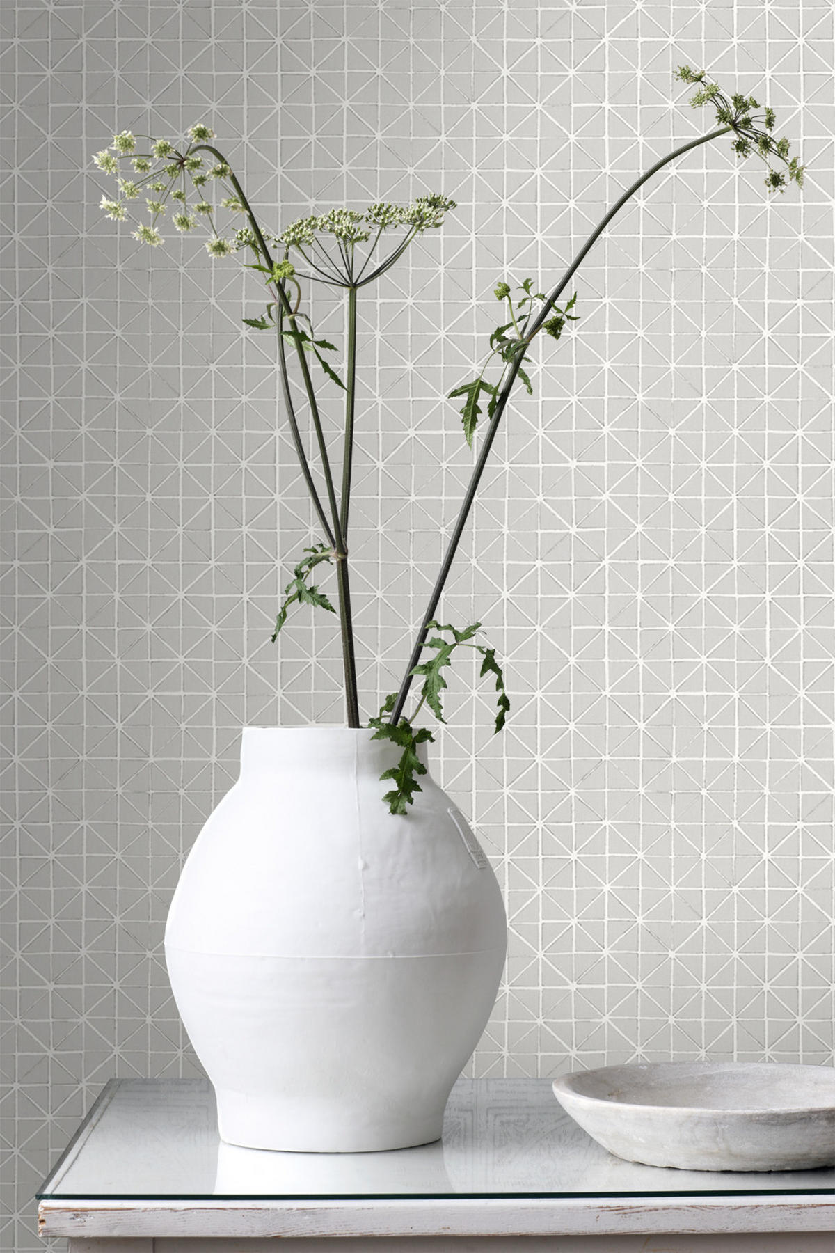 TAPETE geometrische Formen 53 cm x 10.05 m - Braun, Papier (53/1000cm) - ESTAhome