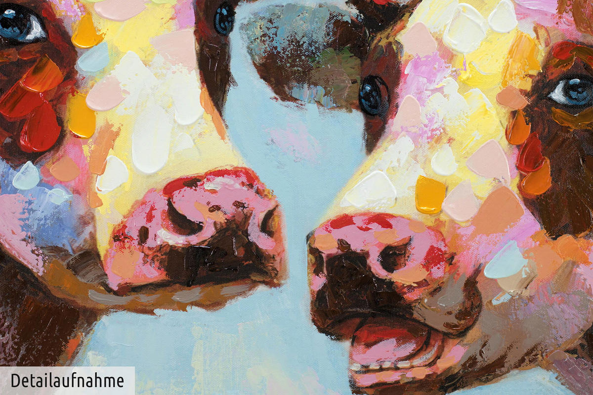 ÖLGEMÄLDE 120/60 cm - Multicolor, Holz/Textil (1.84/60cm) - KUNSTLOFT