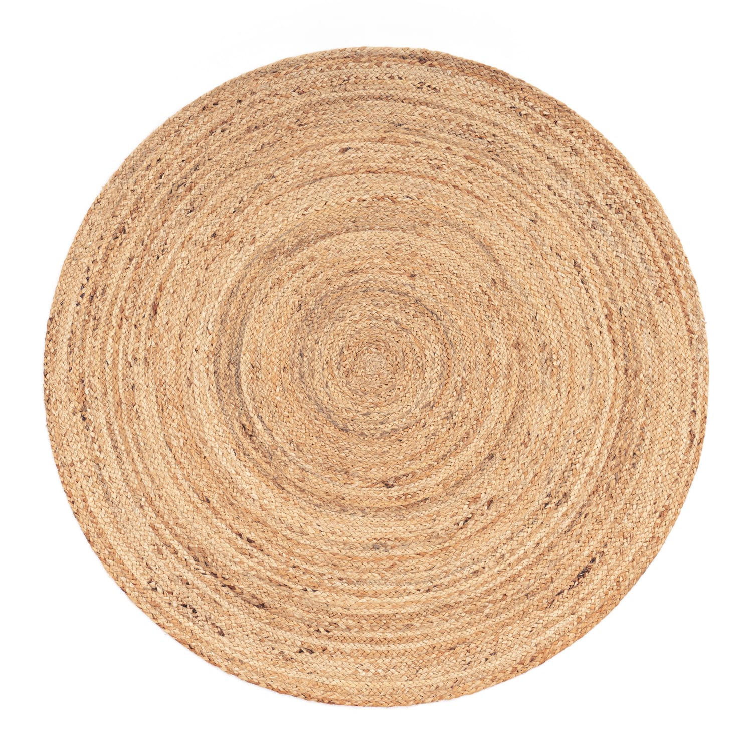 BAUMWOLLTEPPICH Boho wendbar schmutzabweisend Natur Rund 200D - Beige, Textil (200/200cm) - KADIMA DESIGN