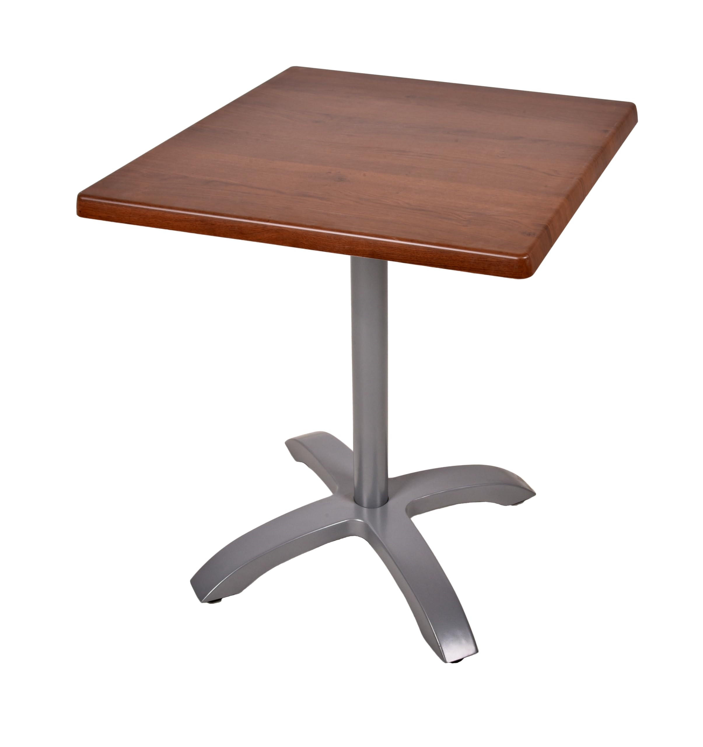 BISTROTISCH Katja 80x80cm Quadratisch Dunkelbraun Holz Cafétisch - Dunkelbraun, Holz (70/70/66cm) - DELUKE