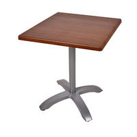 BISTROTISCH Katja 80x80cm Quadratisch Dunkelbraun Holz Cafétisch - Dunkelbraun, Holz (70/70/66cm) - DELUKE