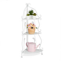 ECKREGAL - Weiß, Kunststoff/Metall (30/82.5/30cm) - Relaxdays
