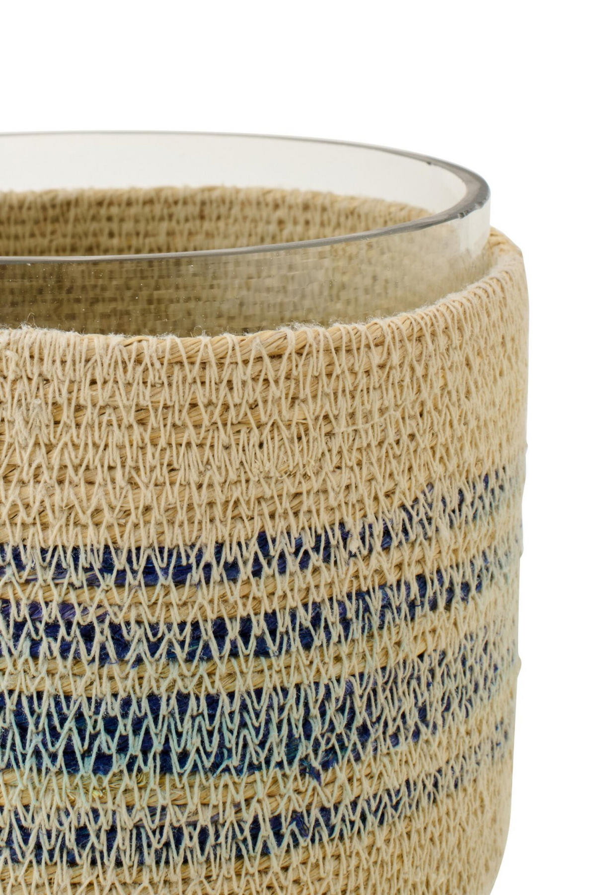 WINDLICHT NB - Blau, Naturmaterialien (15/12cm) - J-Line