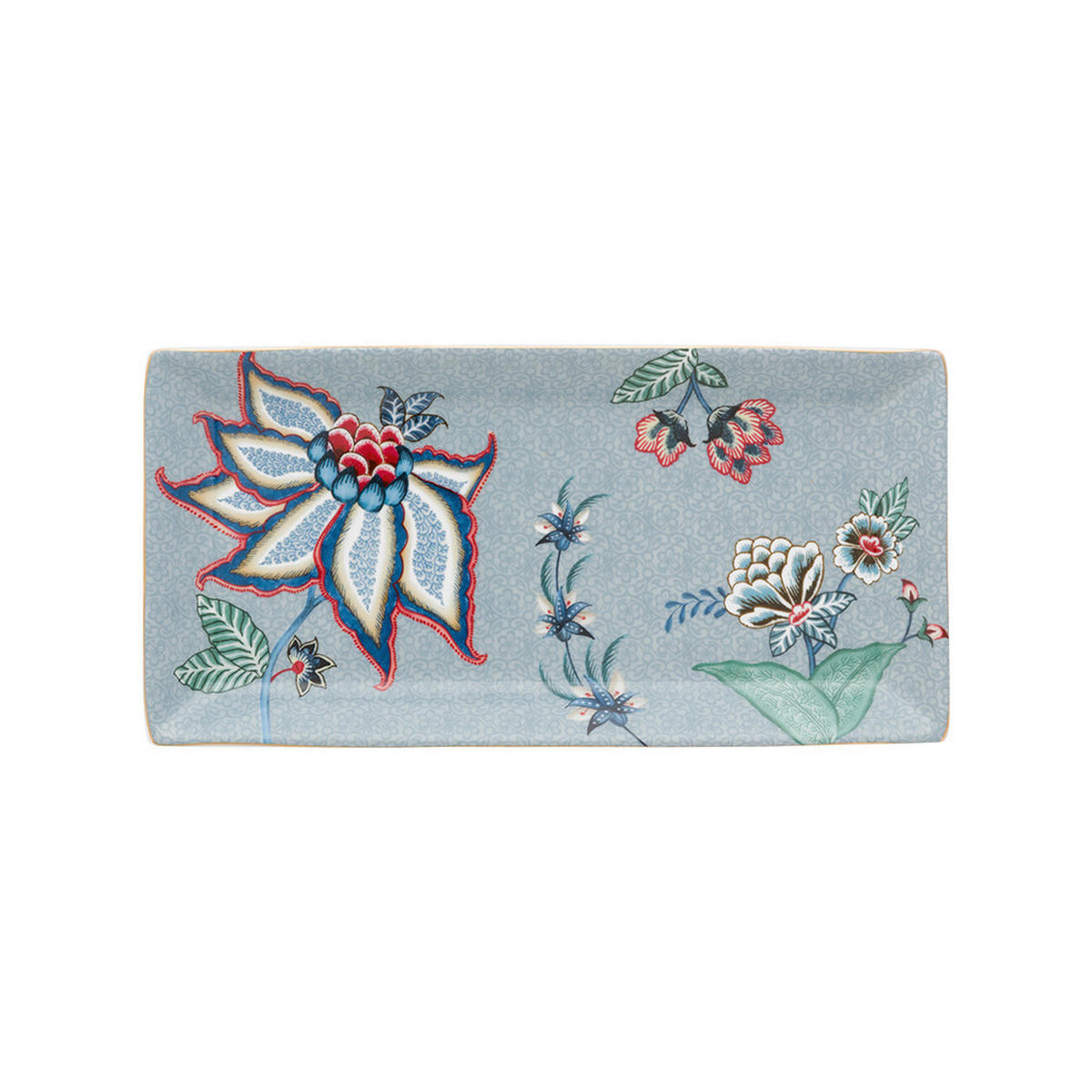 GESCHENKSET Rund oriental blumenfestival blau - Blau, Keramik (21.3cm) - Pip Studio
