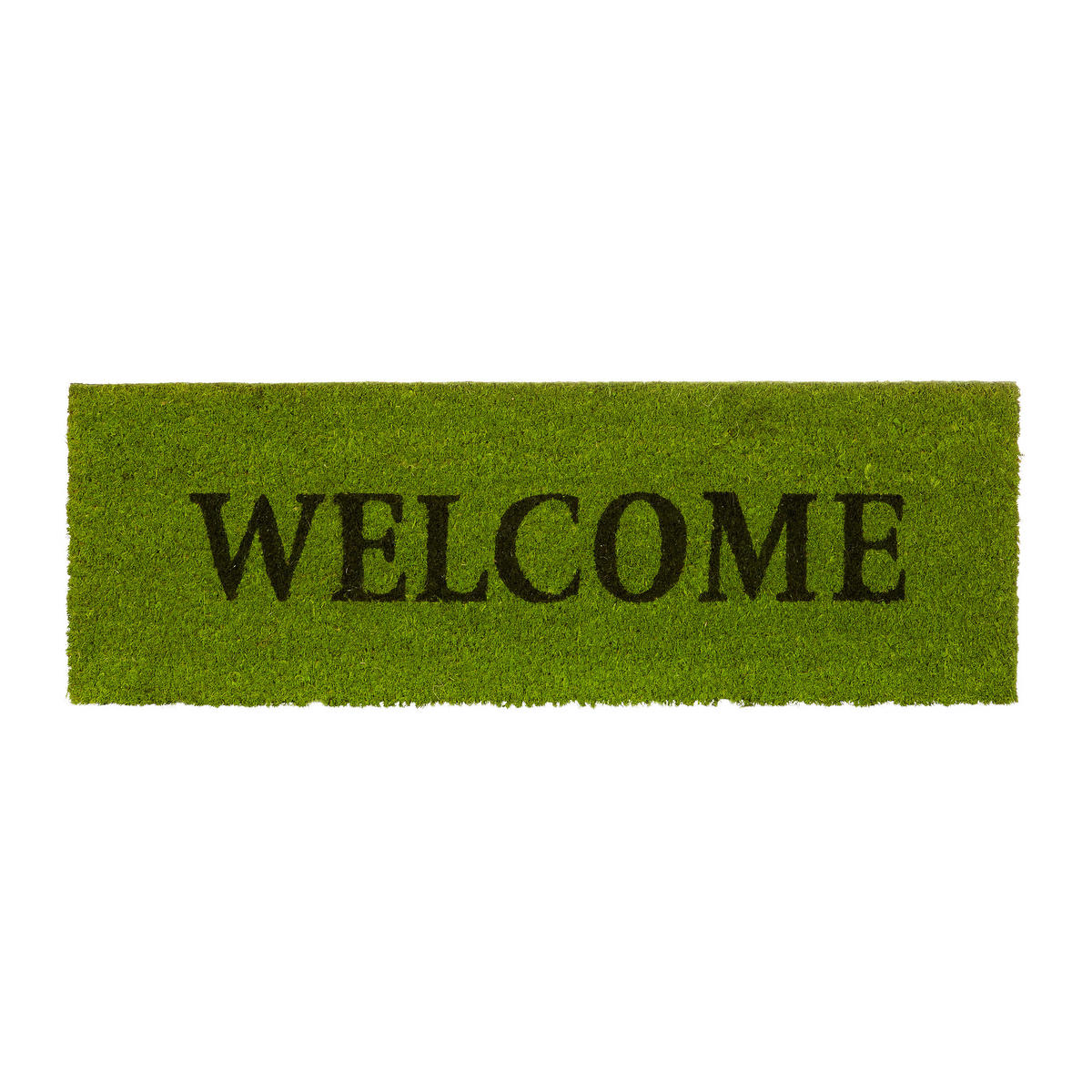 FUSSMATTE - Grün, Kunststoff/Textil (75/25cm) - Relaxdays