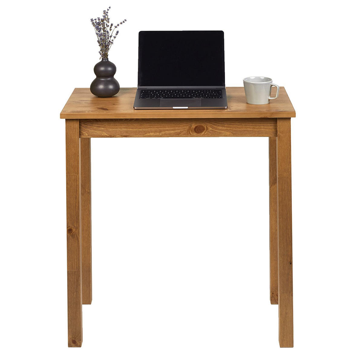 SCHREIBTISCH Massivholz 38/75/75 cm - Braun, Holz (38/75/75cm) - hagge home