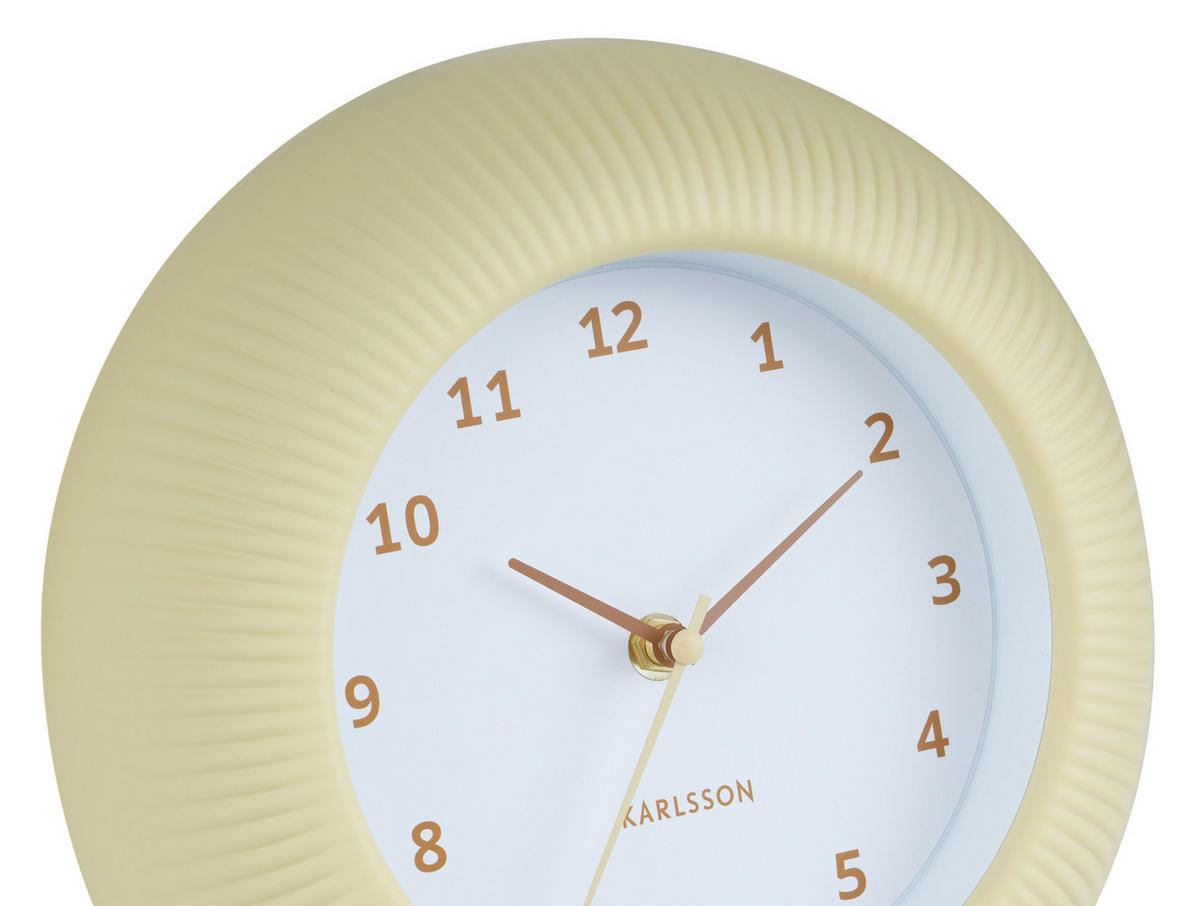 WANDUHR Tender Rib Ø25 cm - Gelb, Kunststoff (25/4.5/25cm) - Karlsson