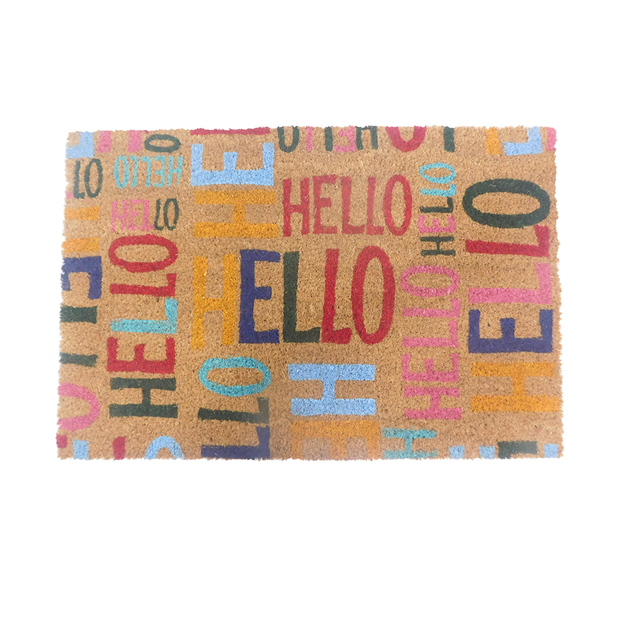 FUSSMATTE - Multicolor, Kunststoff/Textil (60/40cm) - Relaxdays