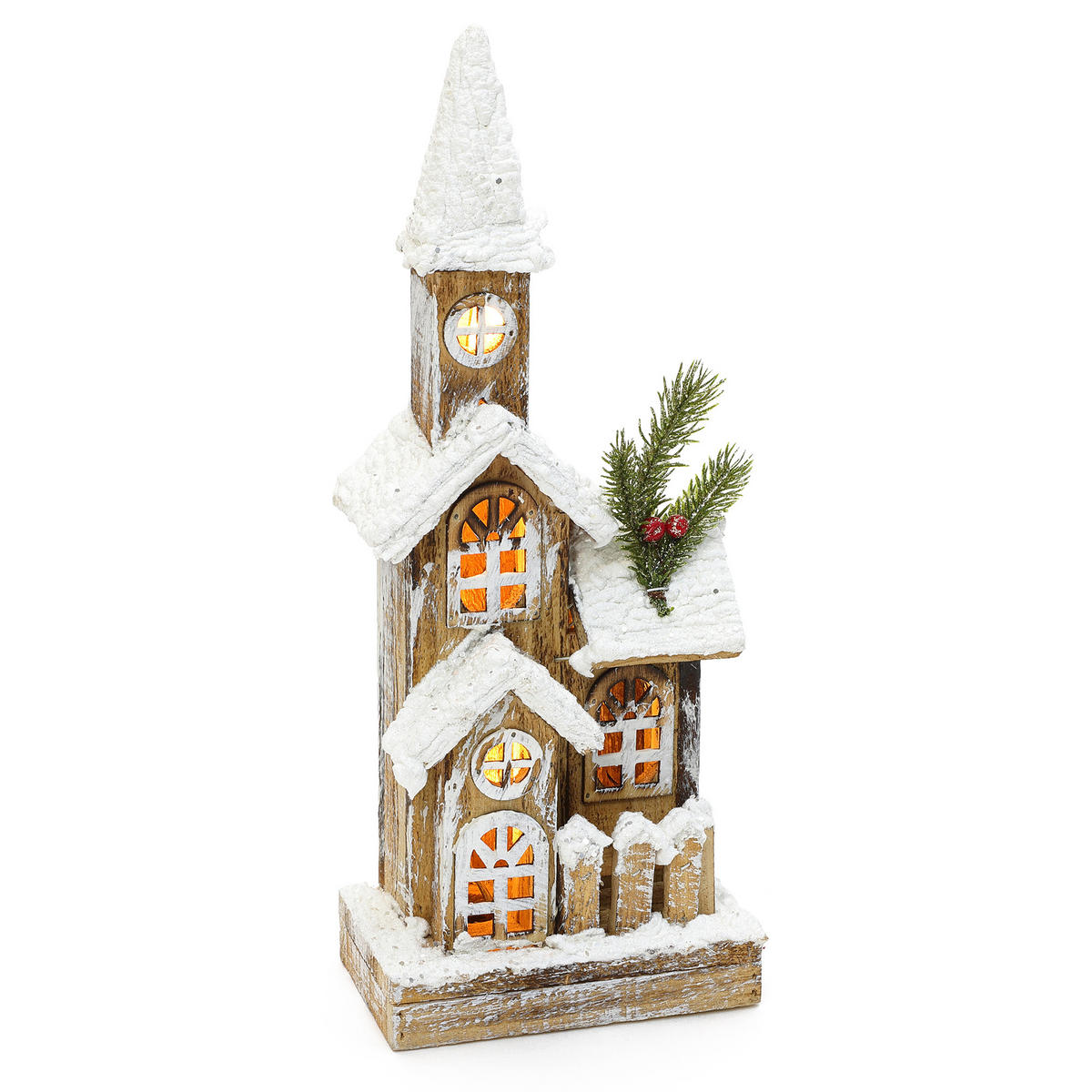 WEIHNACHTSHAUS HTHD0248 - Braun, Holz (11/40/17cm) - Hometopia
