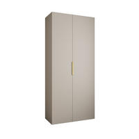 DREHTÜRENSCHRANK 245,5/110/50 2-türig - Kaschmir/Goldfarben, Holz/Metall (110/245.5/50cm) - Abiks Möbel