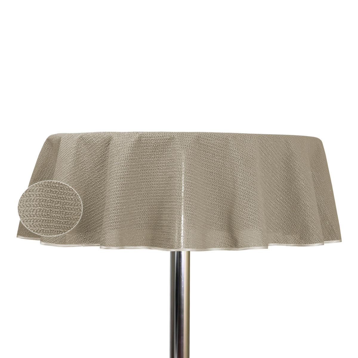 GARTENTISCHDECKE oval 140/180 cm Beige - Beige, Kunststoff (140/180cm) - TiborTex