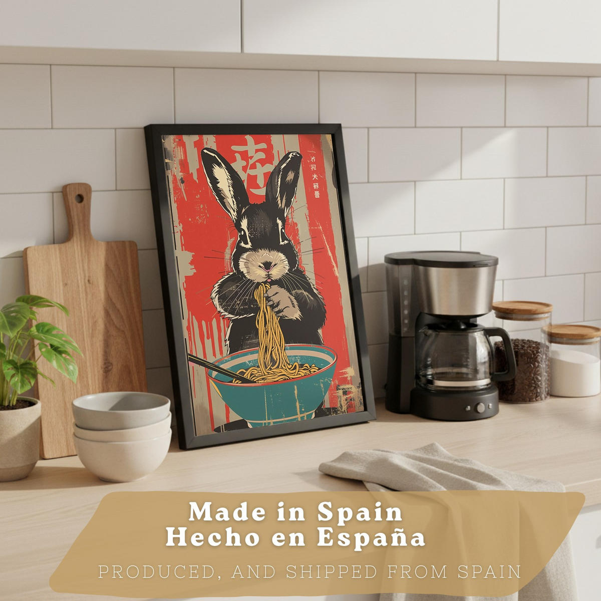 PLAKAT Sada 4 Sada ramen po čtyřech A3 Černý rám - černá, papír (29.7/1/42cm) - Nacnic