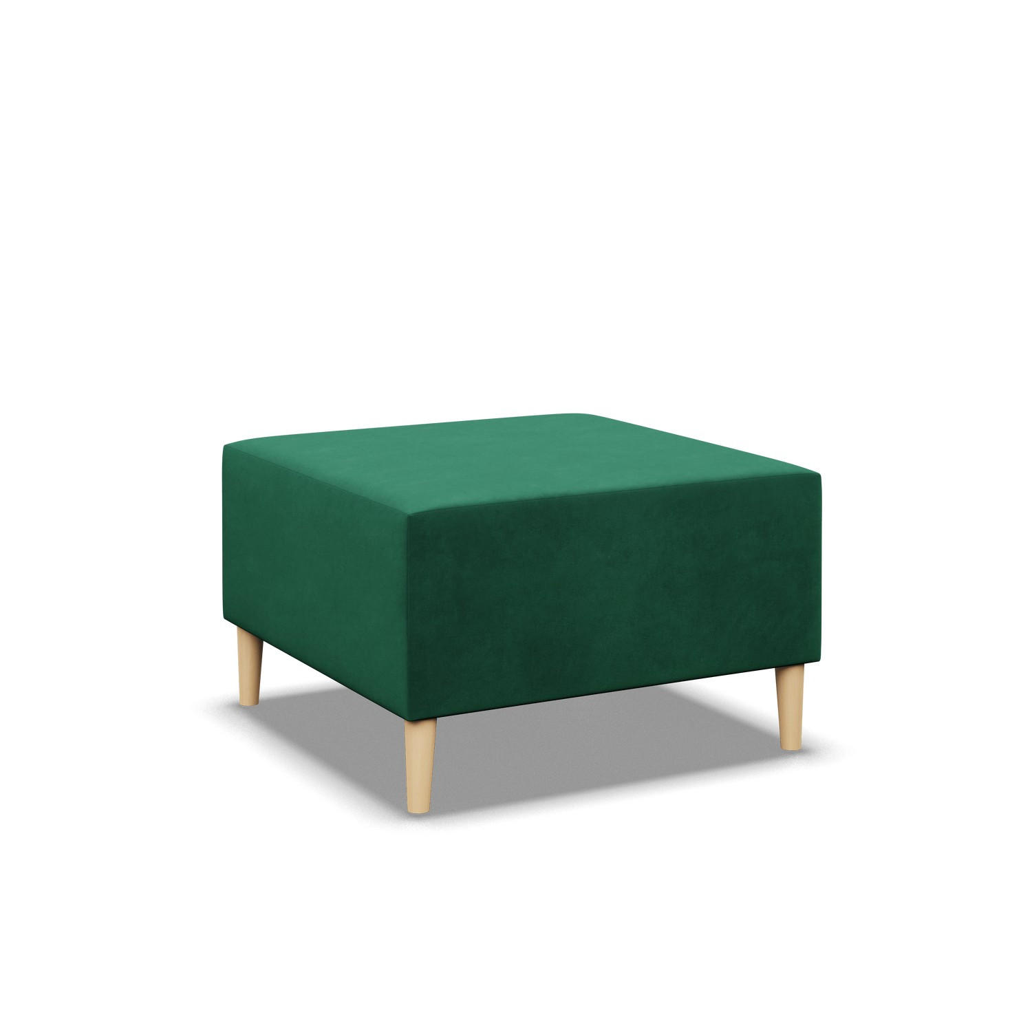 SITZPOUF 70 X 70 BLANK, Grün - Grün, Textil (71/40/71cm)