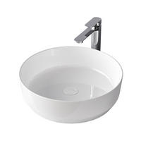 WASCHBECKEN Zylindrisch Keramik Weiß Glänzend Ø39 / 12 cm - Weiß, Keramik (39/12/39cm) - EMKE