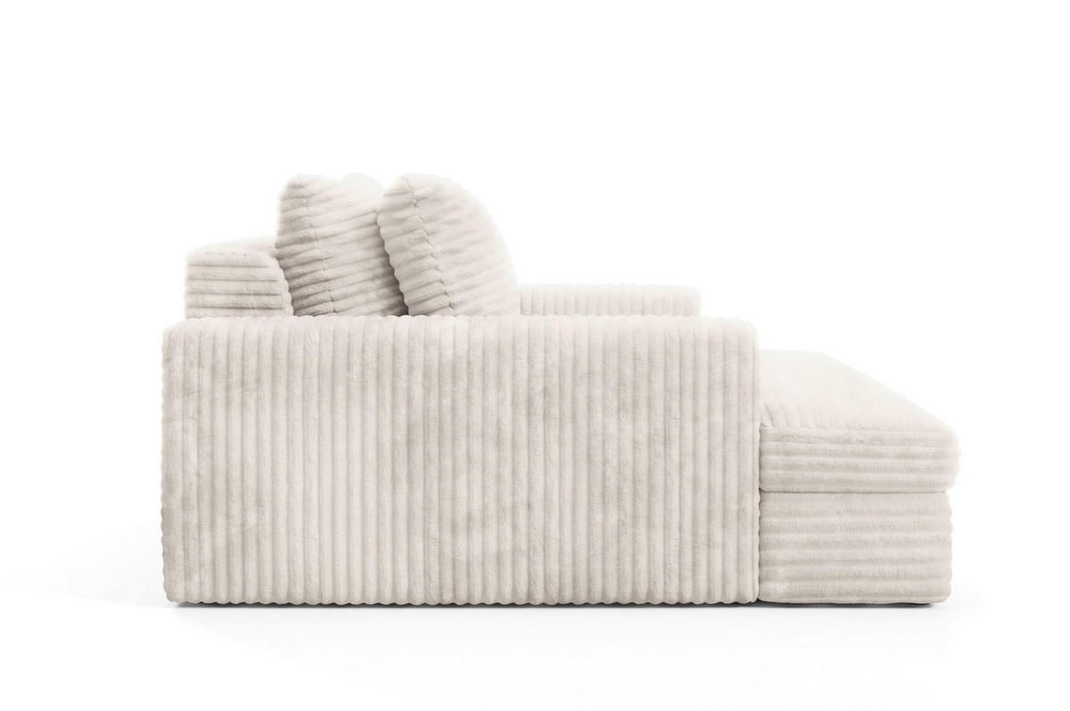 SCHLAFSOFA Premium Extra Komfort Weiß - Schwarz/Weiß, Holz/Holzwerkstoff (272/42/167cm) - Furnisell