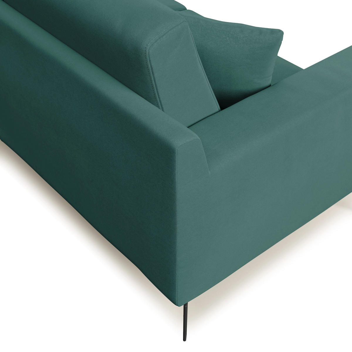 LINEARSOFA Prestige - Petrol, Textil (166/95/91cm) - Divani.store