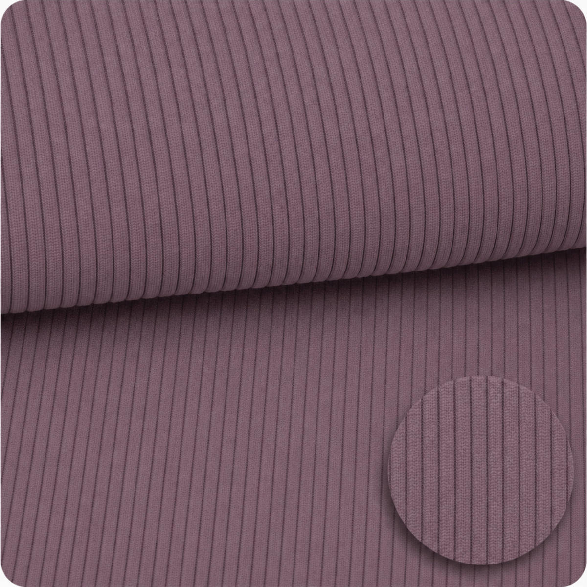 KINDERSOFA mit Schlaffunktion Cordsamt Lavendel - Flieder, Textil (160/24/80cm) - AngeLove
