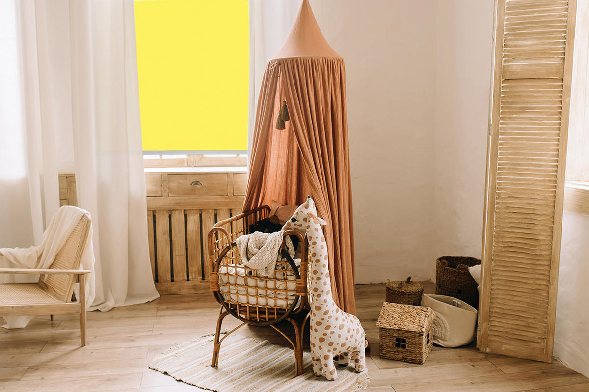 VNÚTORNÁ roleta - okenná roleta - roleta - 150x140 cm - Žltá - žltá, plast (150/140/0.5cm) - TULUP