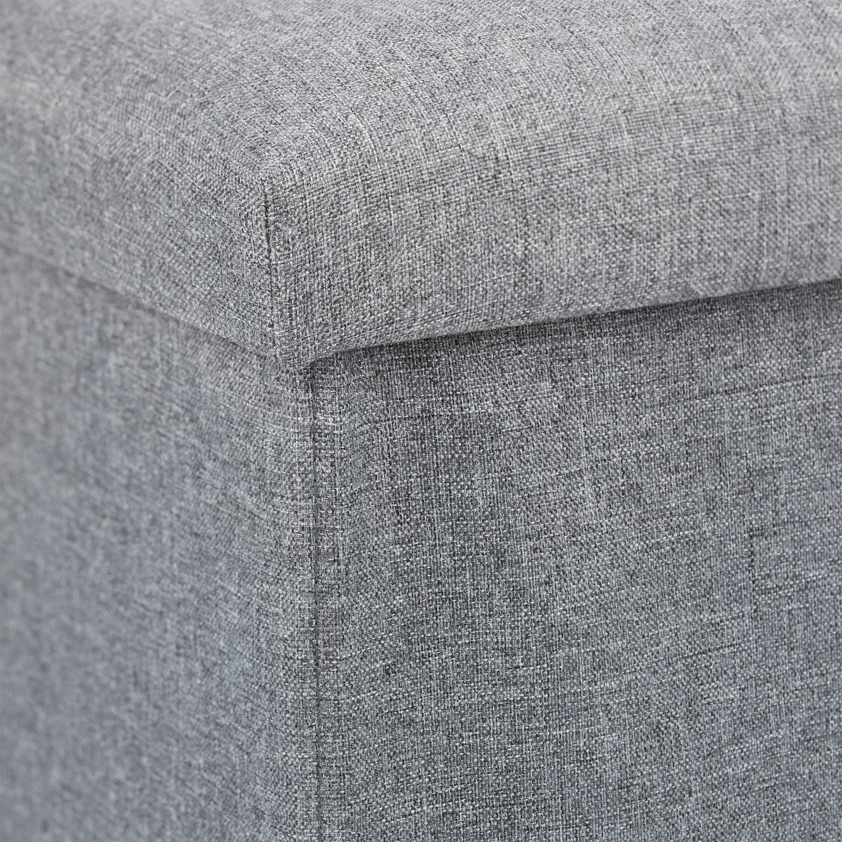 SITZBANK - Grau, Holzwerkstoff/Textil (76.5/38/38.5cm) - Relaxdays
