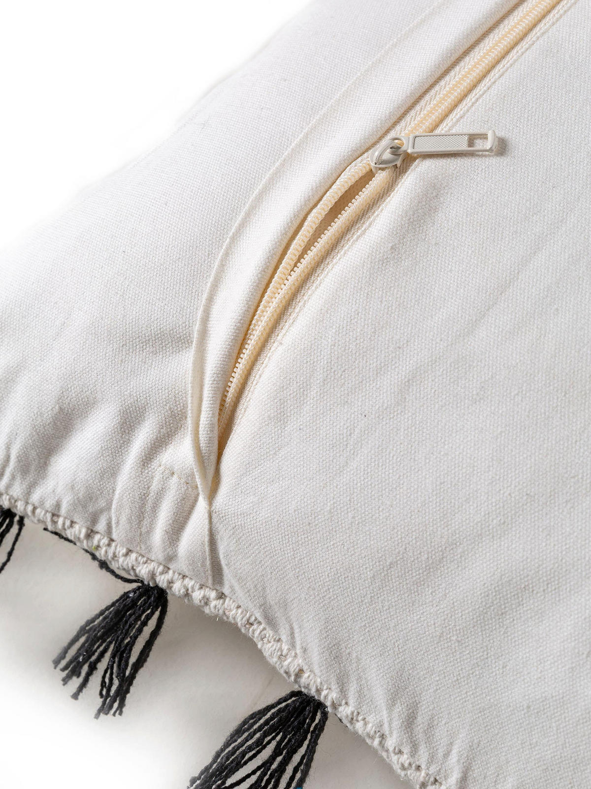 KISSENBEZUG Bo Ivory 45x45 cm - Creme, Textil (45/45cm) - benuta Pop