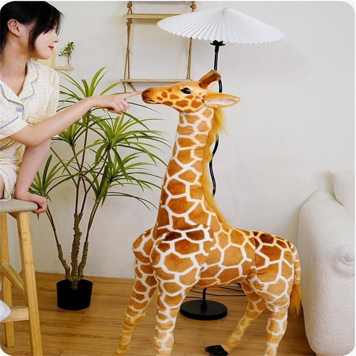 PLÜSCHTIER Giraffe 50 cm - Braun, Textil (10/15cm)