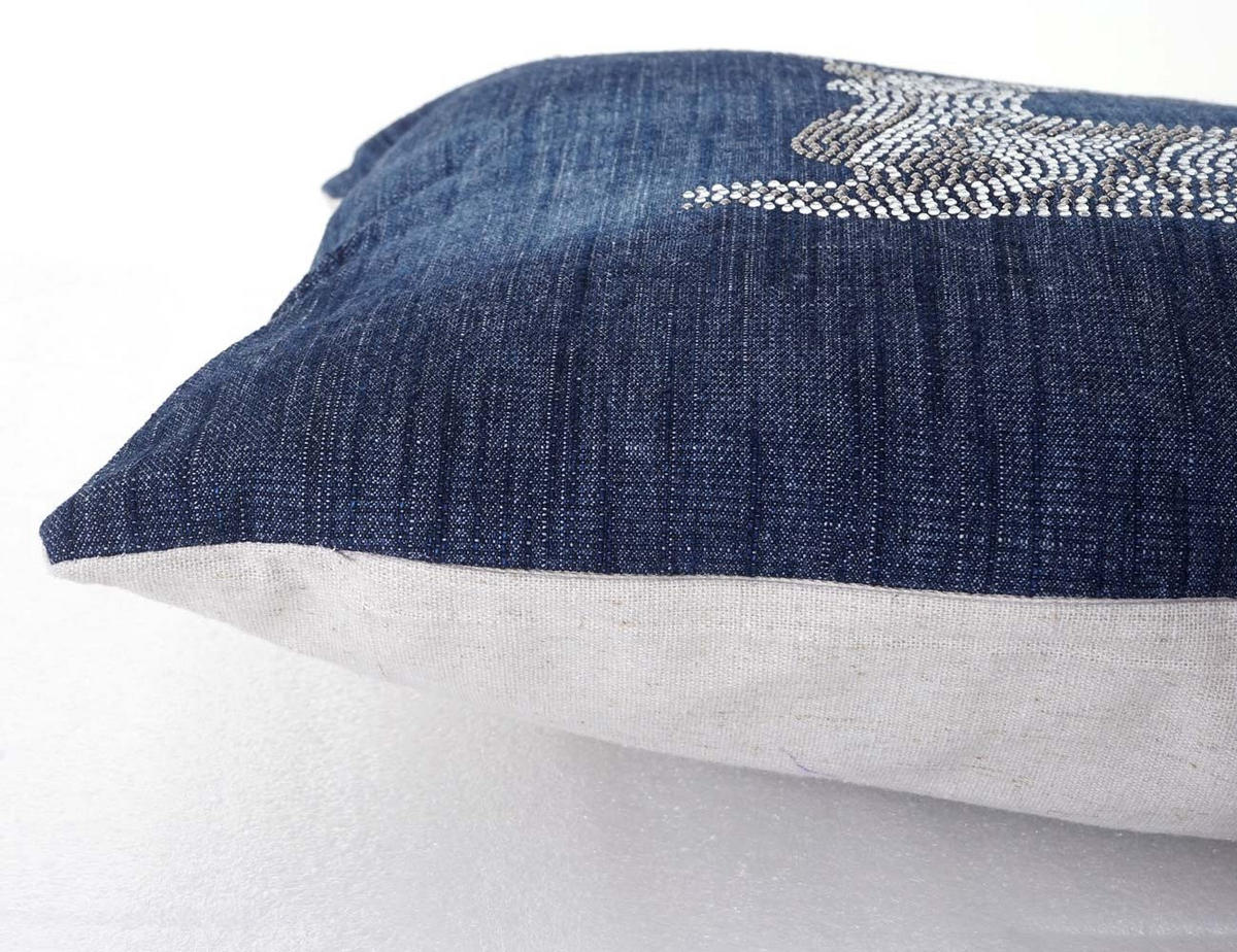 DEKO-KISSEN HIRSCH Blau - Blau, Textil (12/45/45cm) - MCW